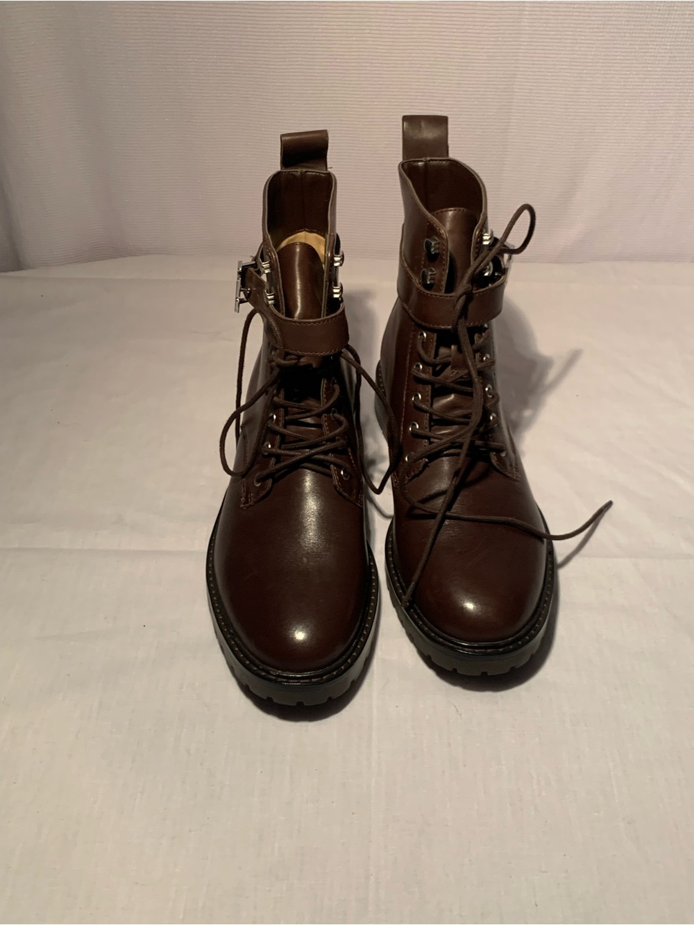 Lauren Ralph Lauren Eldridge Lace-Up Lug Sole Boots size woman, 9 1/2